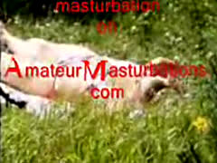 Teen Playing With Pussy In Garden Caught On Webcam