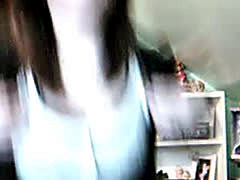 Busty Camgirl Stripping On Webcam