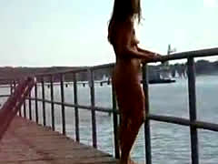 Beauty Girl Nude On The Lake