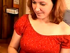 Redhead Missmodesty Shows Off Big Breasts