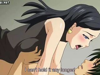 Big titted anime milf enjoys a rock hard dick