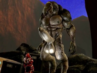 Surrounded, Hyper Sangheili Muscle Growth Animation