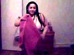 Big Titted Girl Dancing With Her Towel