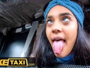 Fake Taxi Capri Lmonde rides a huge cock in the back of the famous London taxi