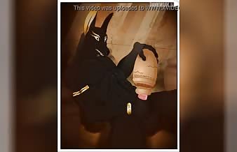 FURRY Anubis masturbation