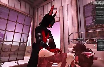 Furry ass gots nailed