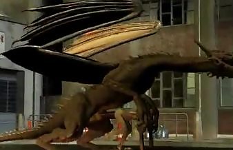 Dragon fucks elf
