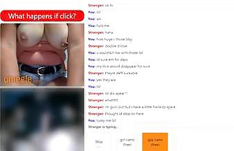 omegle girl with big tits makes me cum a big load