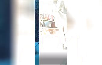 Cute periscope girl playing