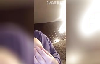 Girl plays with her big tits live on periscope