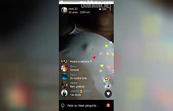 Wife showing off live on Jaumo app