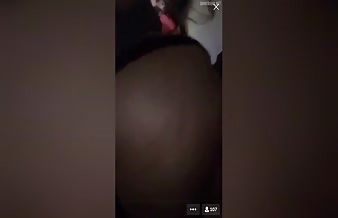 Latina bbw shows ass on periscope