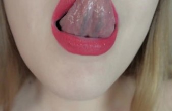 Long tongue and lips fetish, longest tongue in your life