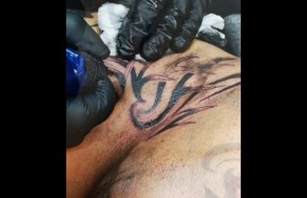 Funny Pussy Tattoo Made Her Orgasm