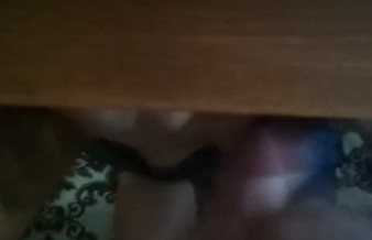 Step Sister Get Accidental Cum Load when Hide & Spy under Table #1