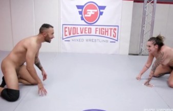 Tori Avano mixed nude wrestling Oliver Davis in winner fucks loser battle