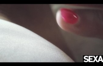 Watch beautiful blonde lesbians eat hot pussy in extreme close-up