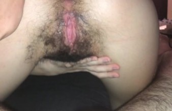 Hairy Step Sister lets me fuck her pink pussy