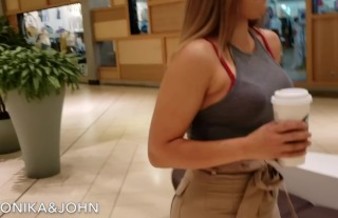 Playing With Lush Vibator in Mall After hours (No sex, No Cumshot)