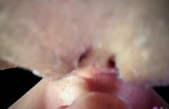POV Closeup Licking Creamy Pussy and Clit.Real Pulsating Squirt Orgasm