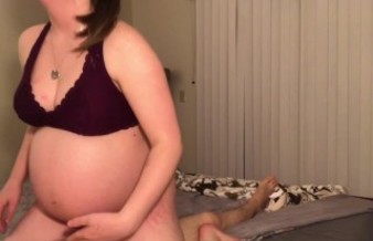 Dick Hungry Pregnant Teen Rides Huge Cock!