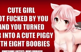 Transformation of a girl into a pig while you are fucking her HARD [ASMR]
