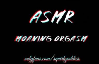 ASMR Ebony moaning orgasm