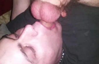 Self suck cock and balls with slow mo facial cumshot big load