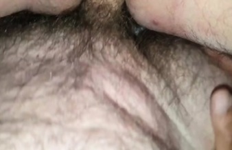 My friend cums on and in my asshole I sucked it ass to mouth