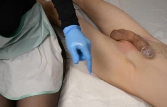 Waxing with a surprise - Wax ends with a jerk off