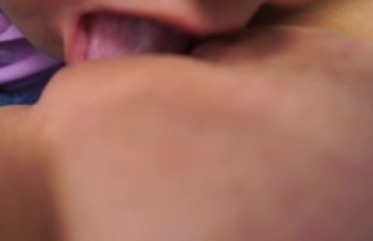 Step Sister Likes Her Pussy Tongue Fondling