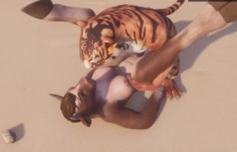 Wild Life / Furry Porn Tiger Creampie's inside Tali