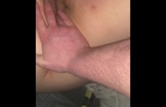 He fingers me and fills me with cum