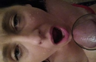 My wife sucks my cock and drinks my piss