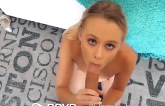 POVD small breasted blonde Kenzie Kai pov fucks big dick