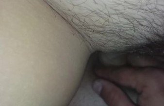 hot wife in white lingerie, fucked hard in the hairy pussy long time