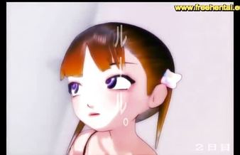Cute anime 3D girl sex video