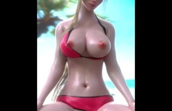 Sex on the beach 3D anime girl | hentai uncensored cowgirl POV