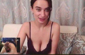 Compilation of hot cam girls being shocked by my big cock