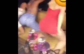 Arab girls with big ass twerking in night club