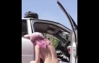 Pink Hair TikTok e girl Sabrina Banks rides stranger
