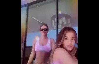 Kylie Jenner twerking on tiktok