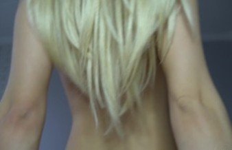 Naughty blond fucked herself with her friend’s dick