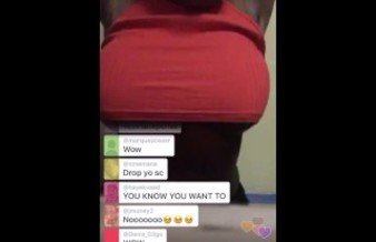 Periscope girl shows big boobs