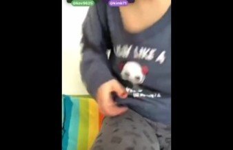 Periscope boobs slips French girl