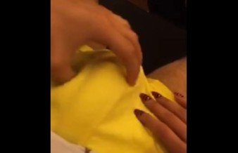 PERISCOPE - she touch his dick and make it hard