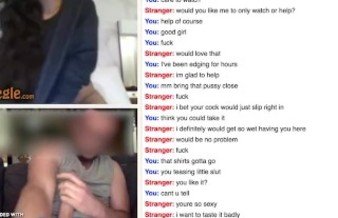 Horny and cute girl on omegle webcam