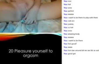 Omegle game horny turkish teen orgasm