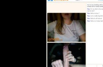 Omegle #3 : Big boobed cutie asks if I had surgery | BIG DICK REACTION