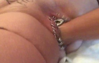 Extreme pierced  filthy whore loves fisting and hard use
